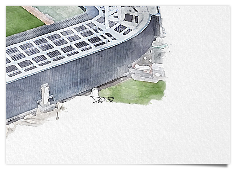 Dignovel Studios Aquarell-Kunstdruck „Irland“ – 28,9 X 35,6 Cm, Ungerahmt, Auf Archivpapier, Handgefertigte Wanddekoration