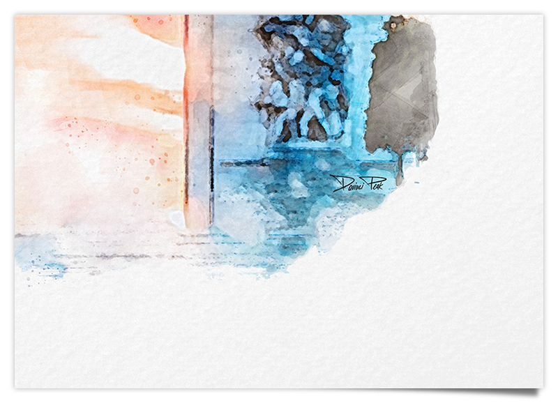 Arc de Triomphe - Paris - Aquarell Kunstdruck