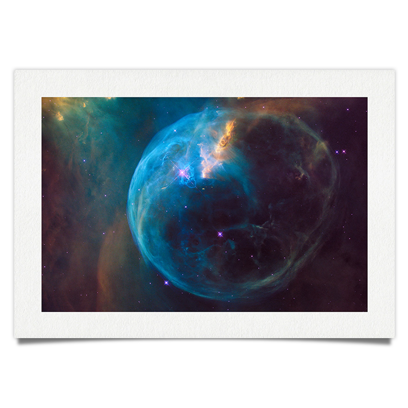 Bubble Nebula - Sternnebel - Astronomie Kunstdruck