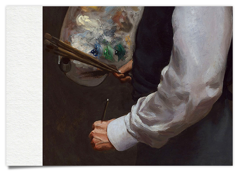 Frédéric Bazille Maler Selbsportrait - Ölgemälde Kunstdruck