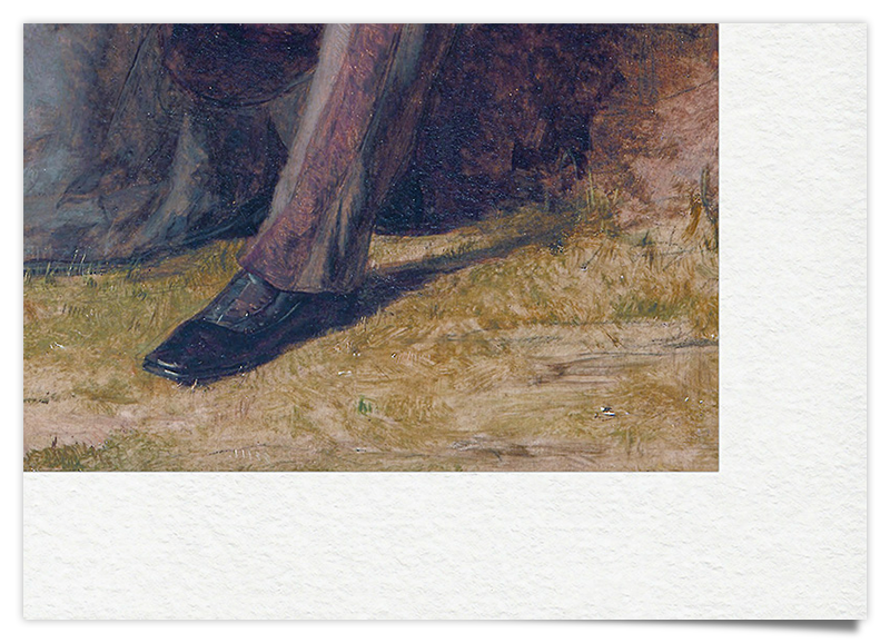 Liebespaar in der Natur - Ölgemälde Kunstdruck