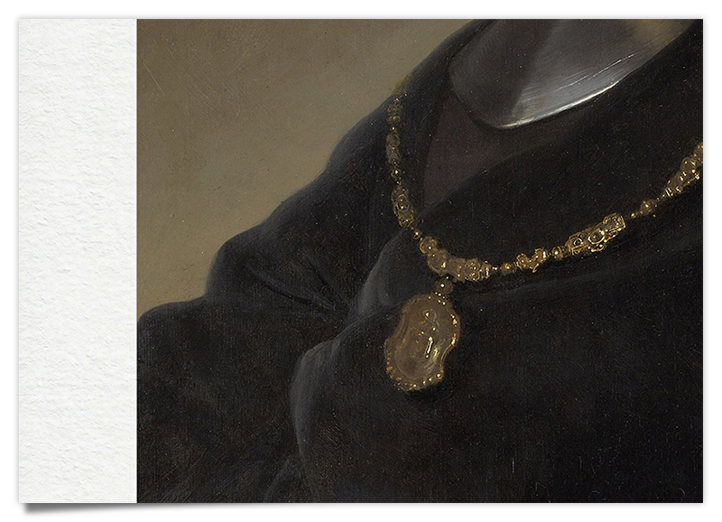 Mann mit Goldkette - Rembrandt Ölgemälde Kunstdruck