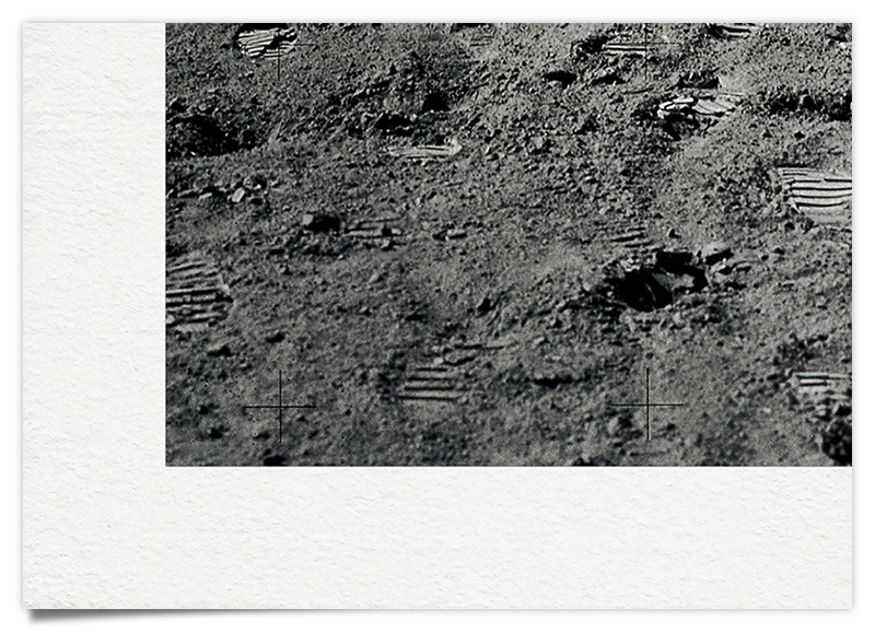 Apollo Mondlandung Astronaut - Raumfahrt Kunstdruck