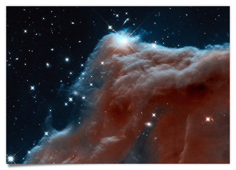 Pferdekopf Nebel - Hubble - Astronomie Kunstdruck