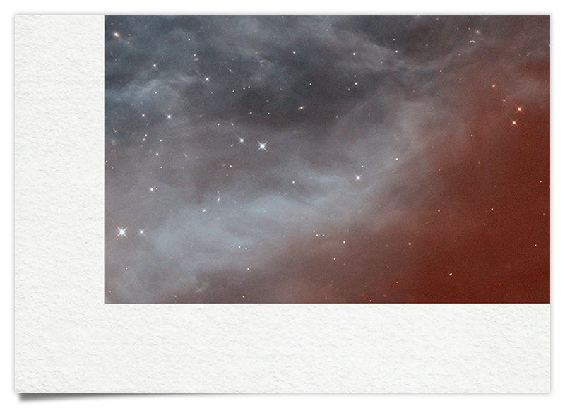 Pferdekopf Nebel - Hubble - Astronomie Kunstdruck