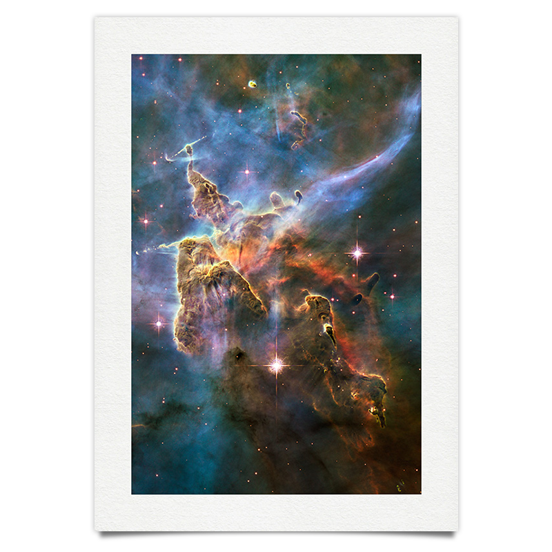 Säulen des Carina Nebel - Hubble - Astronomie Kunstdruck