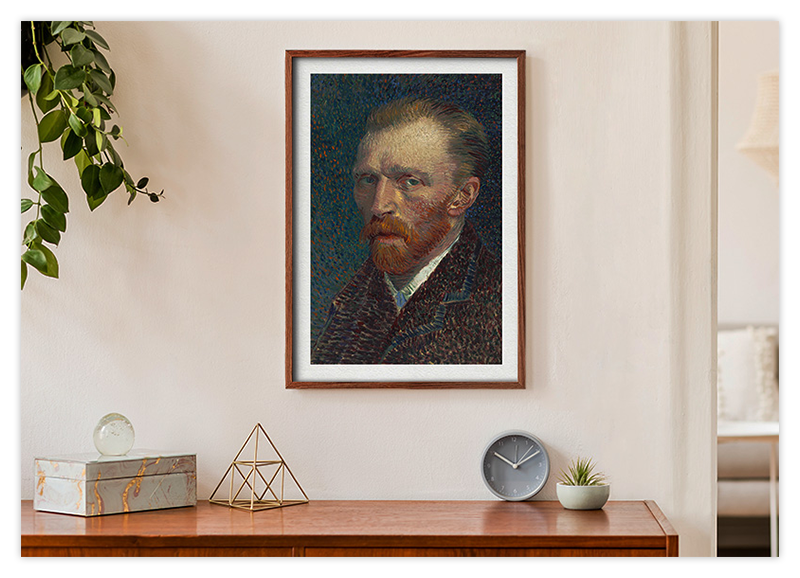 Van Gogh - Selbstportait Ölgemälde Kunstdruck